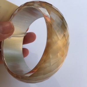 Cato woman’s fashion jewelry gold faceted bangle